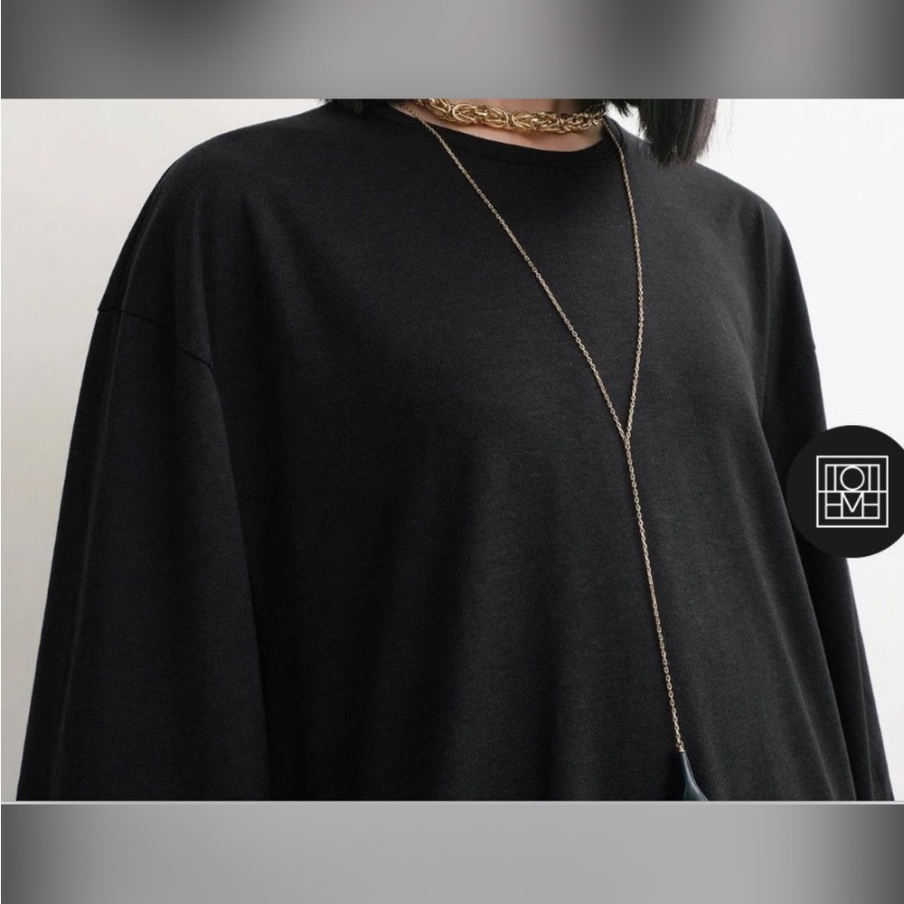 2 TOTOME (1 black & 1 white t-shirt dress Sz: XS $290 each - Picture 9 of 9